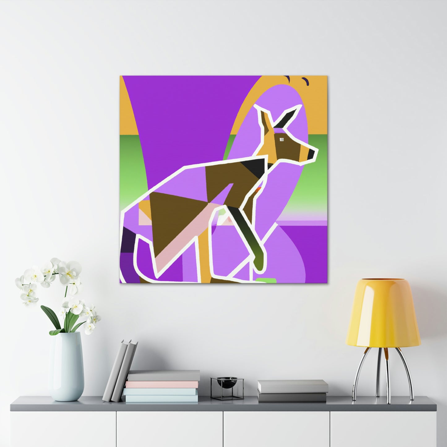 "Wallaby's Whimsical Jazz" - Canvas