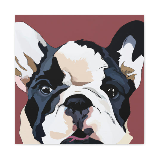 "Bulldog Minimalism Dream" - Canvas