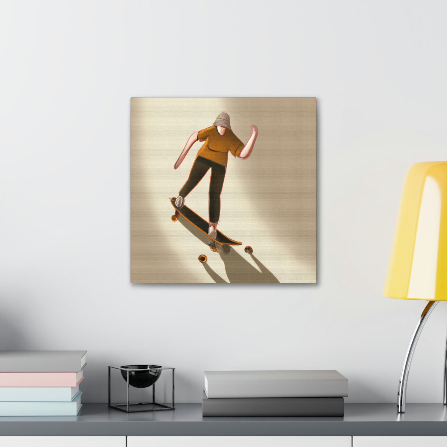 Skateboarding Abstract Minimalism - Canvas