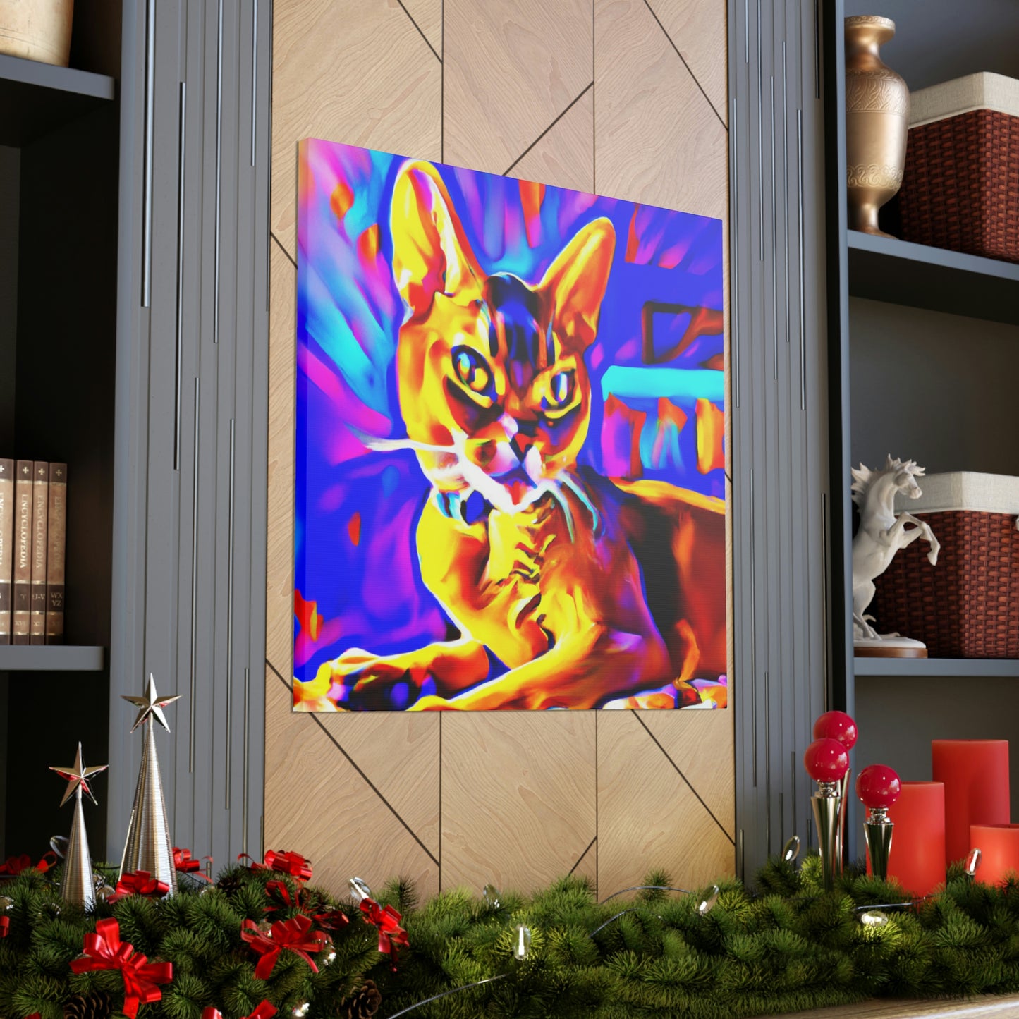 Abyssinian Pop Splendor - Canvas