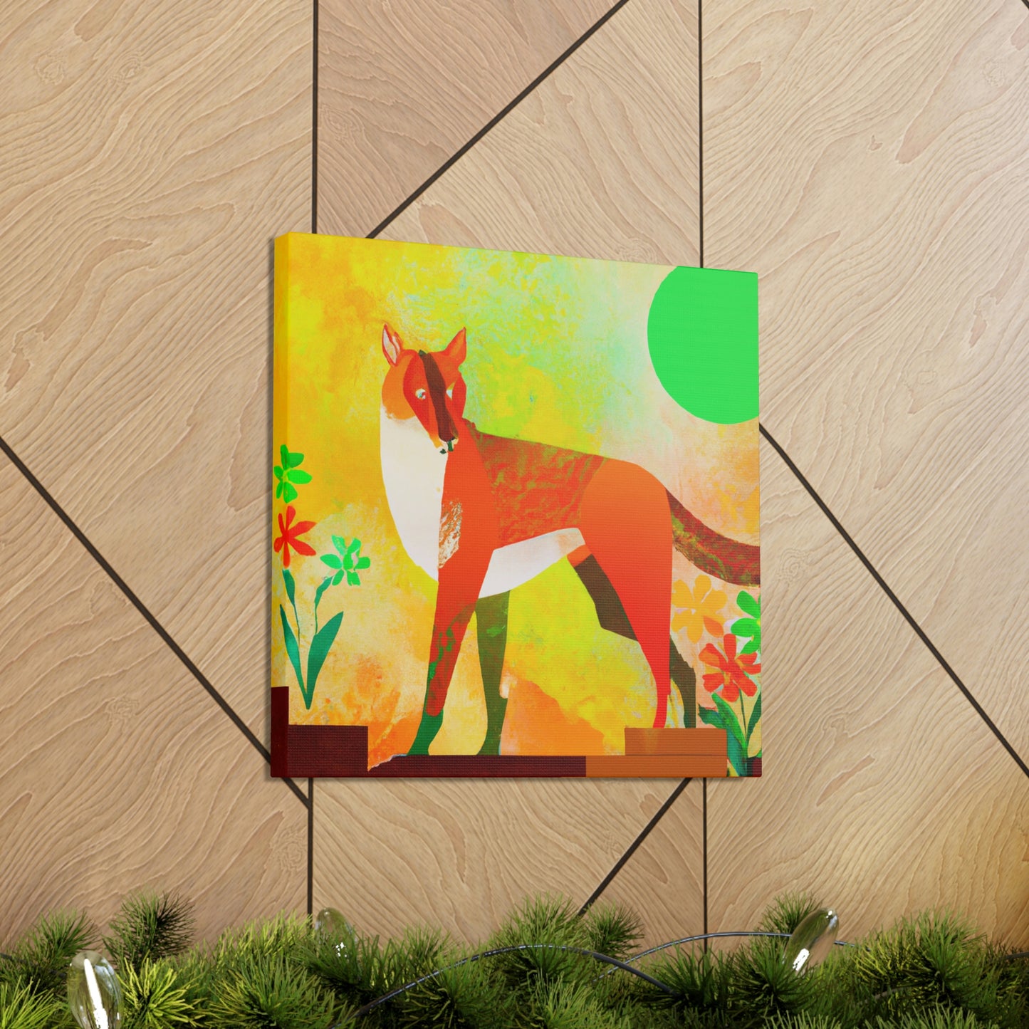 Dhole in Art Deco - Canvas