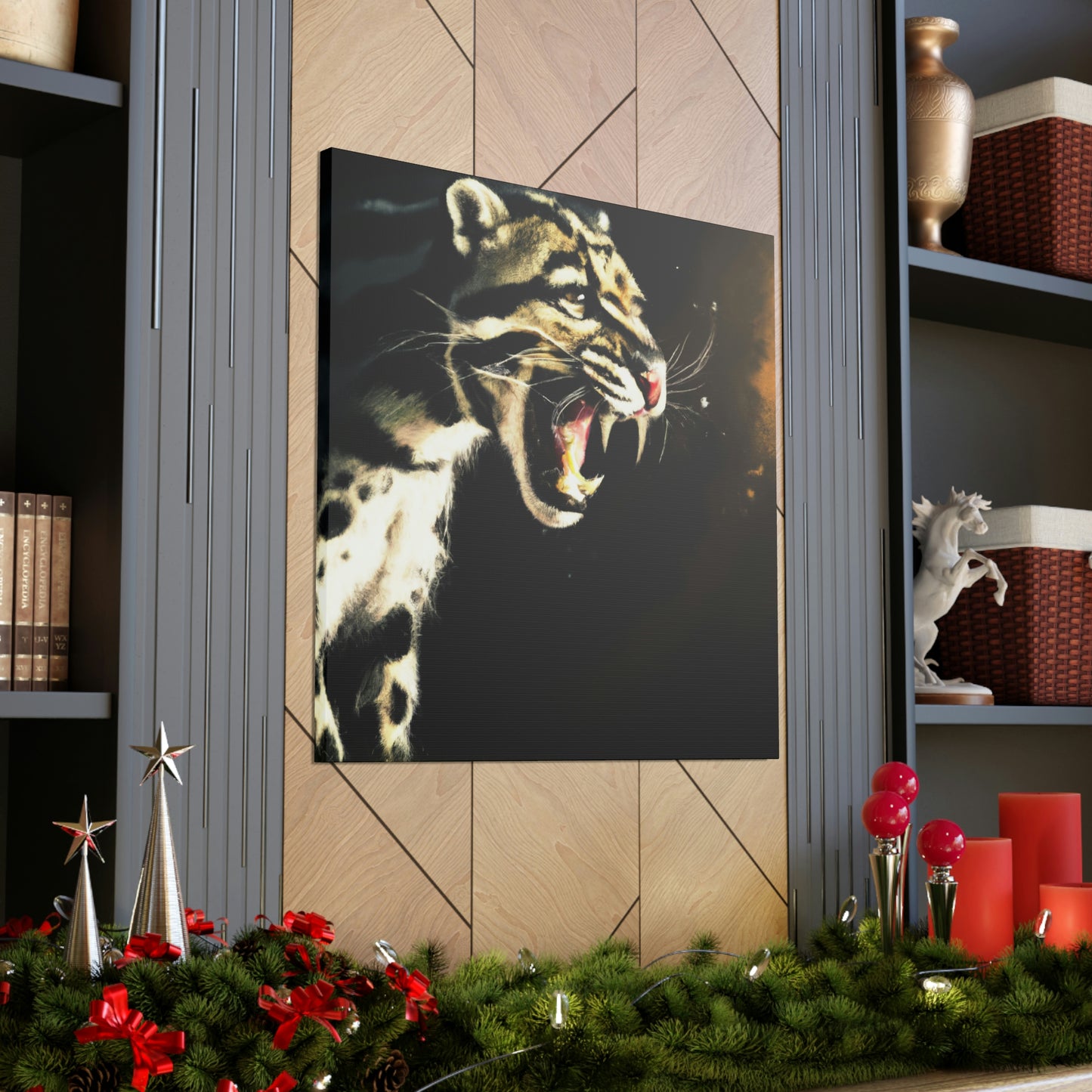 "Clouded Leopard Majesty" - Canvas