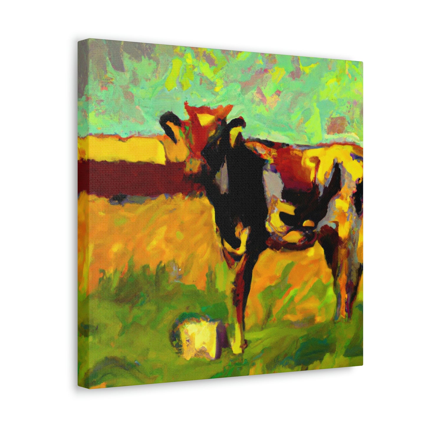 Jersey Cow Expressionism - Canvas