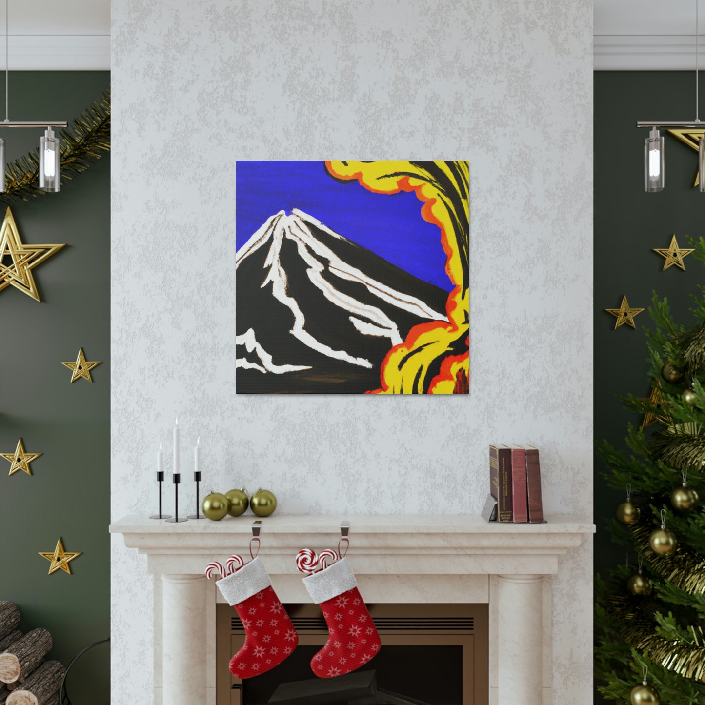 "Volcano On Fire!" - Canvas