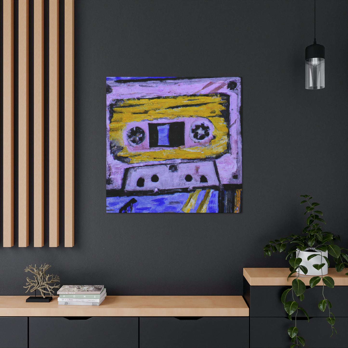 "Cassette Tape Reflection" - Canvas