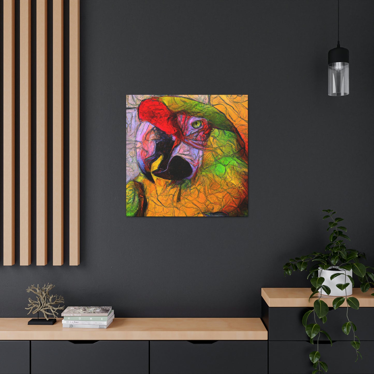 Amazon Parrots Prose. - Canvas