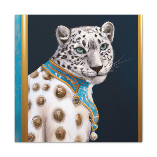 "Snow Leopard Sparkles Bright" - Canvas