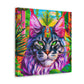 "Cat in Art Deco" - Canvas