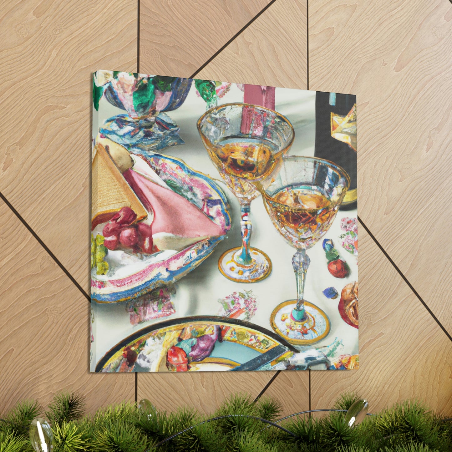 Supper at the Table - Canvas