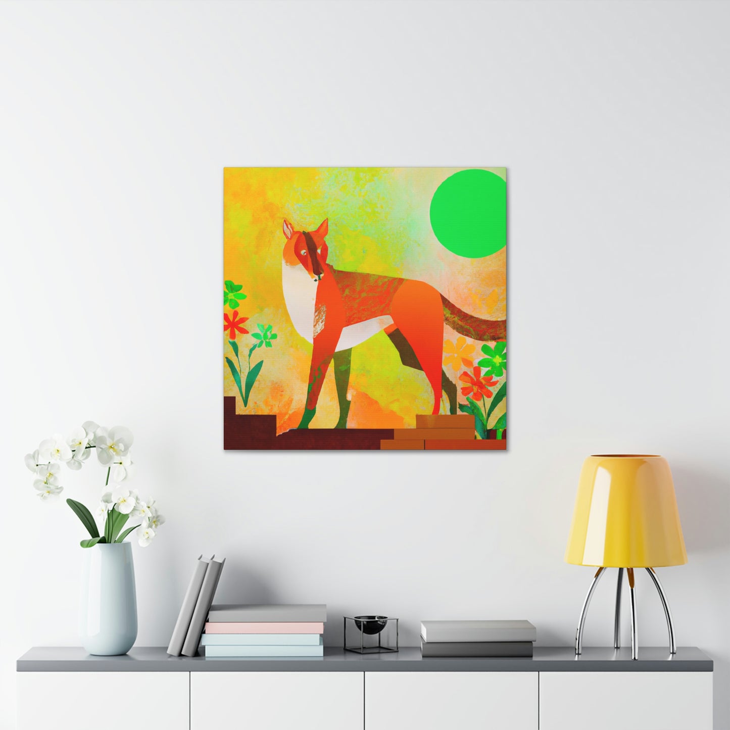 Dhole in Art Deco - Canvas