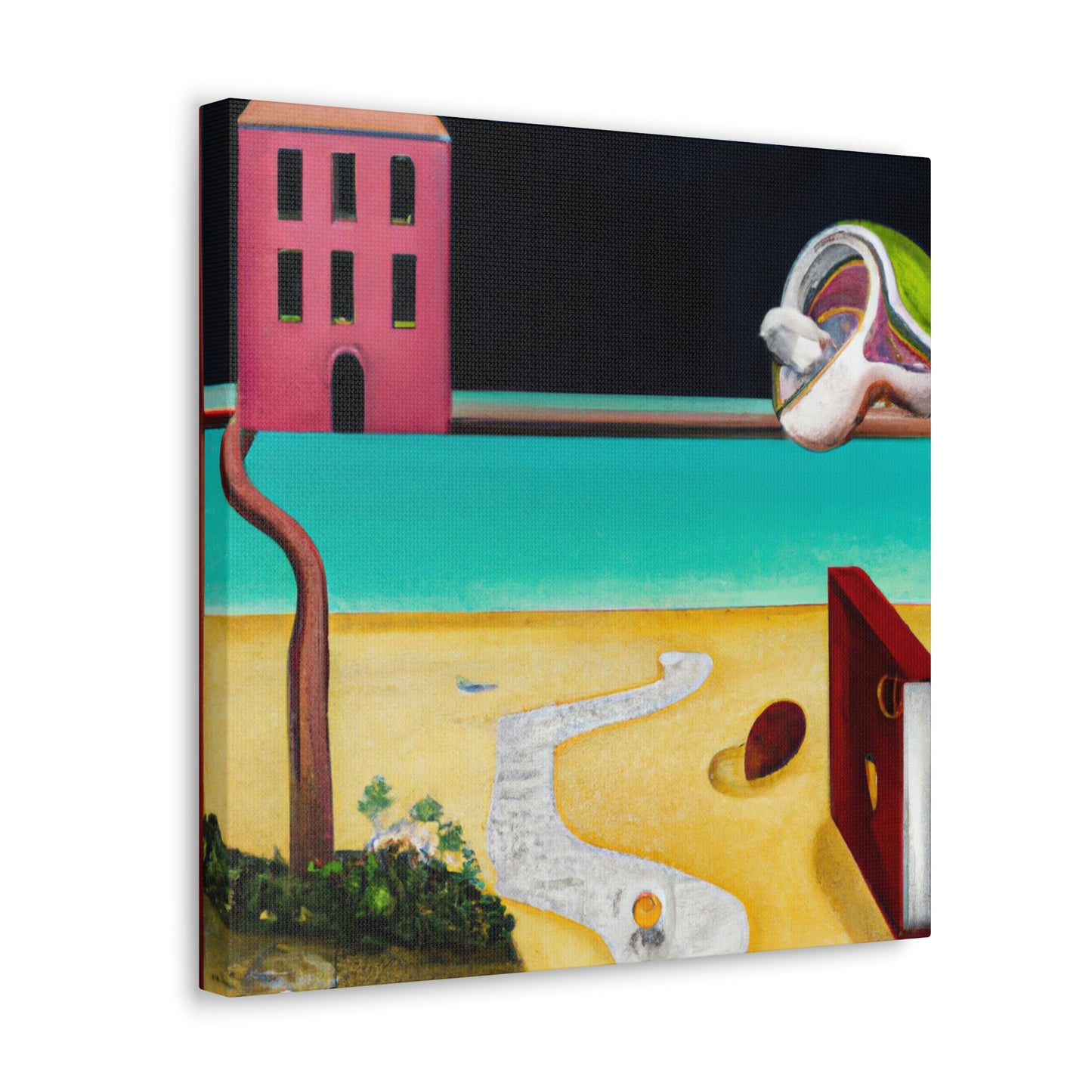 "Tropical Beach Mirage" - Canvas