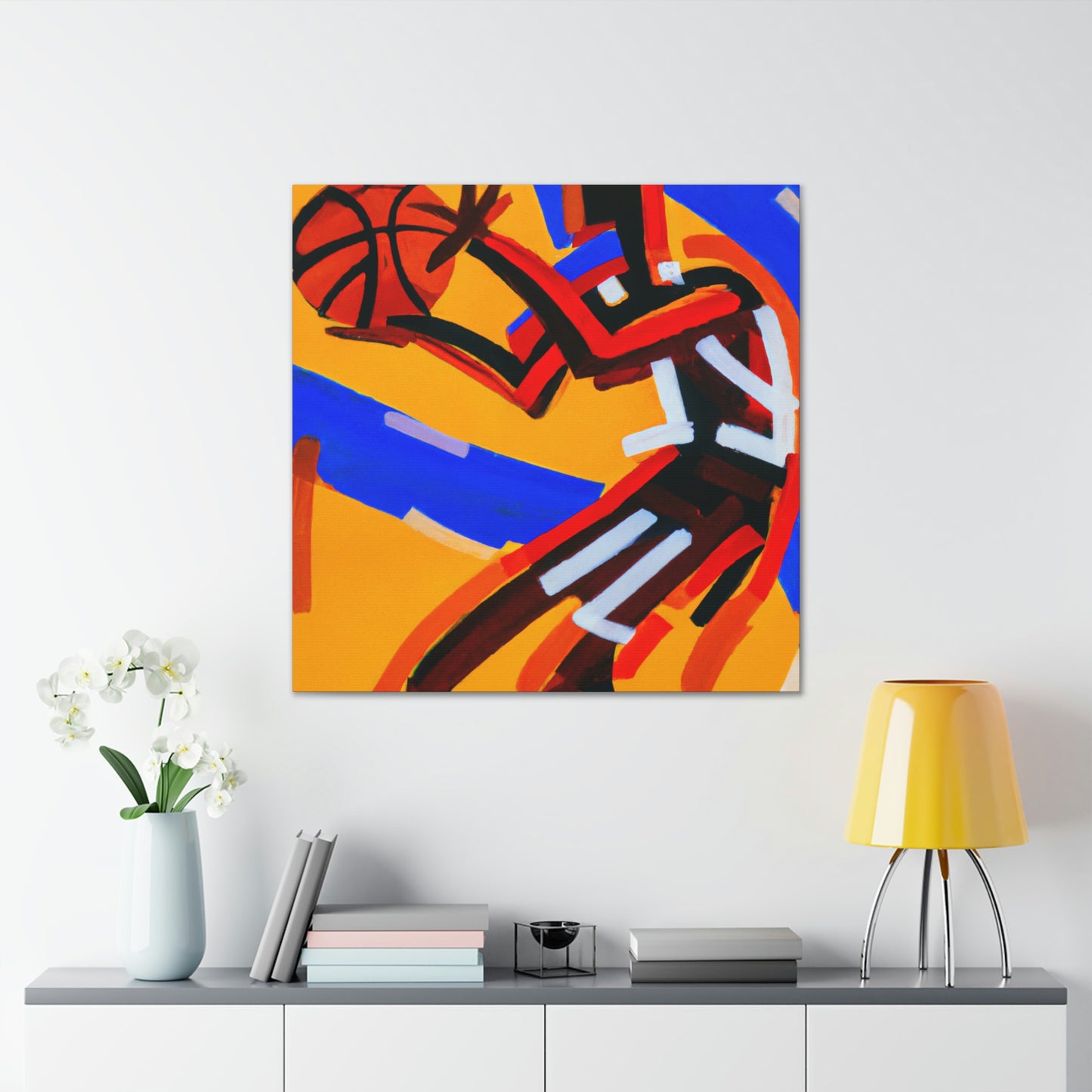 Basketball in Abstractions - Canvas