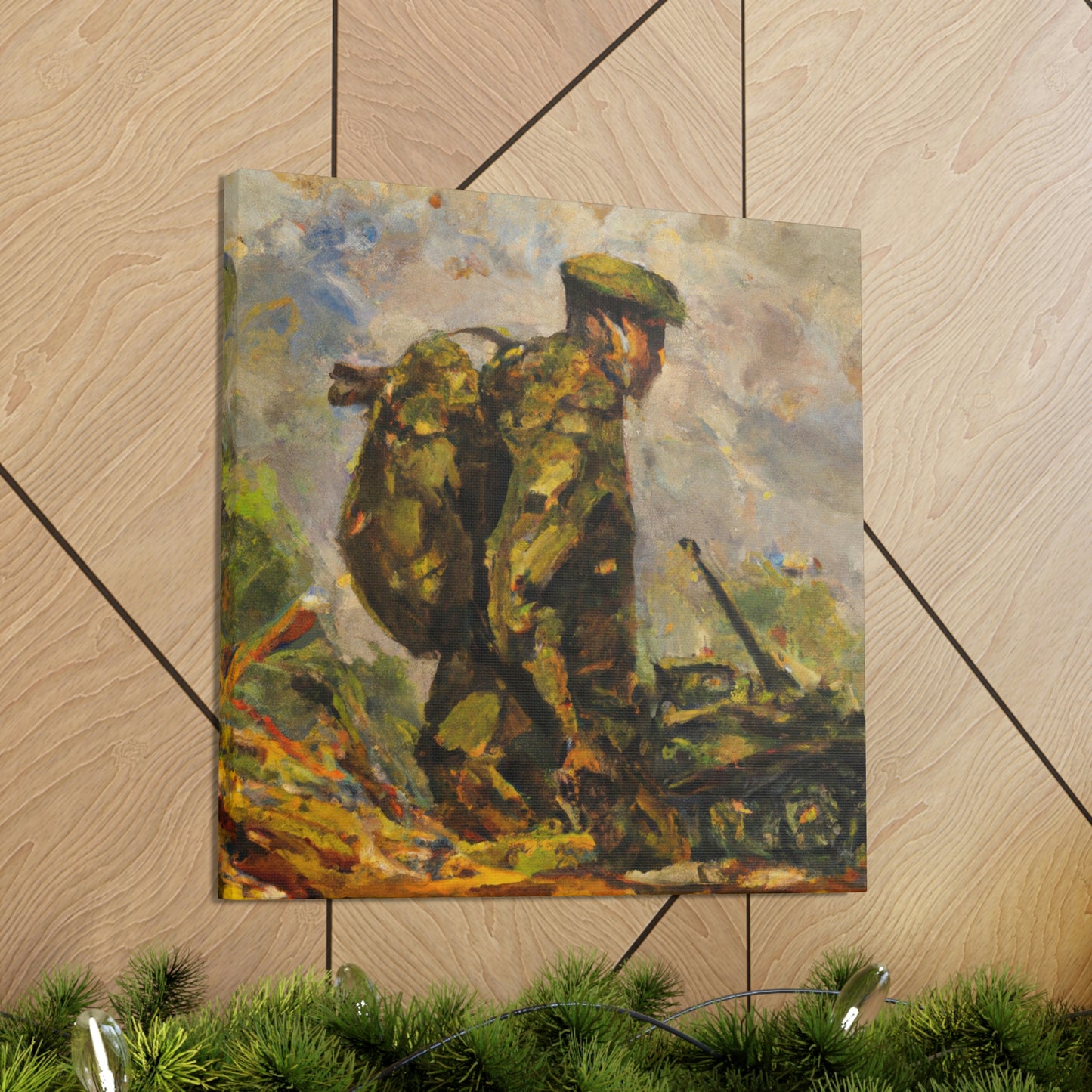 "The Gallant Artilleryman" - Canvas