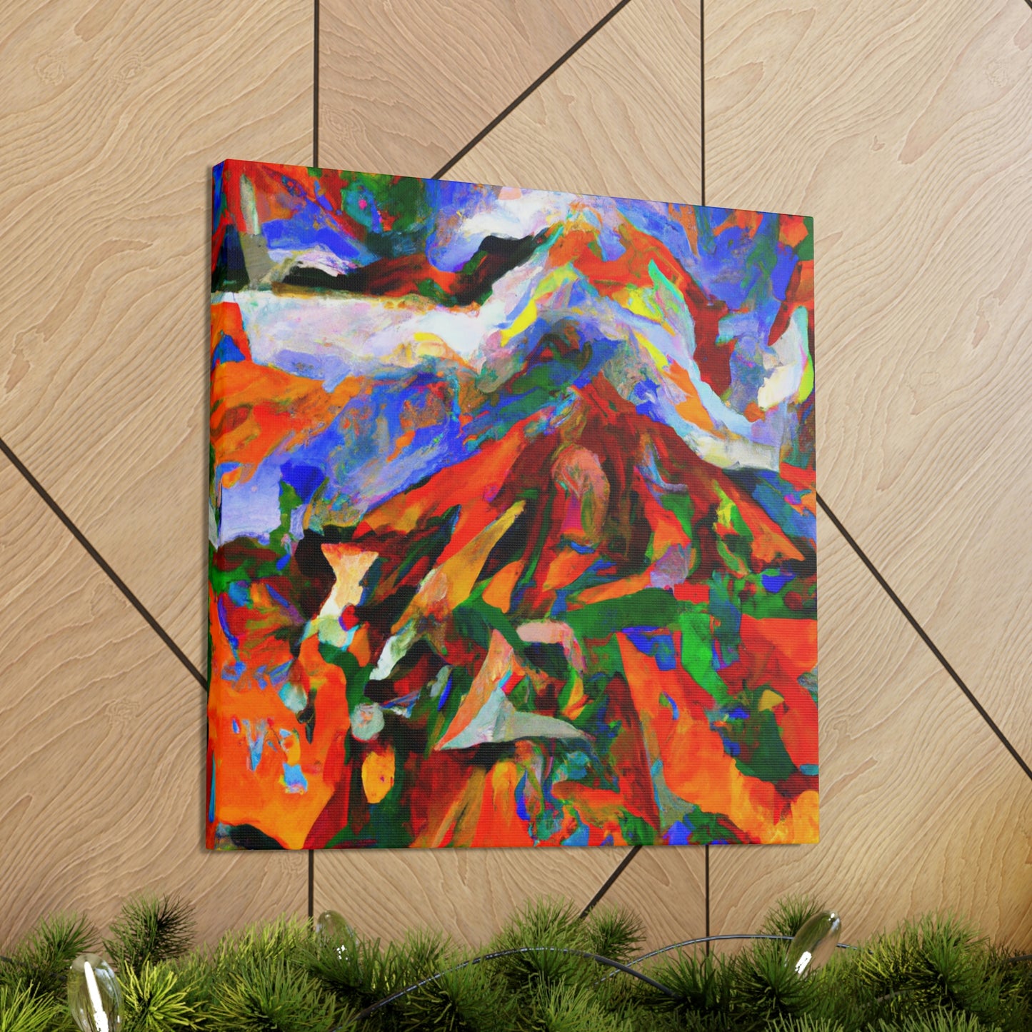 Volcano's Eruptive Glory - Canvas