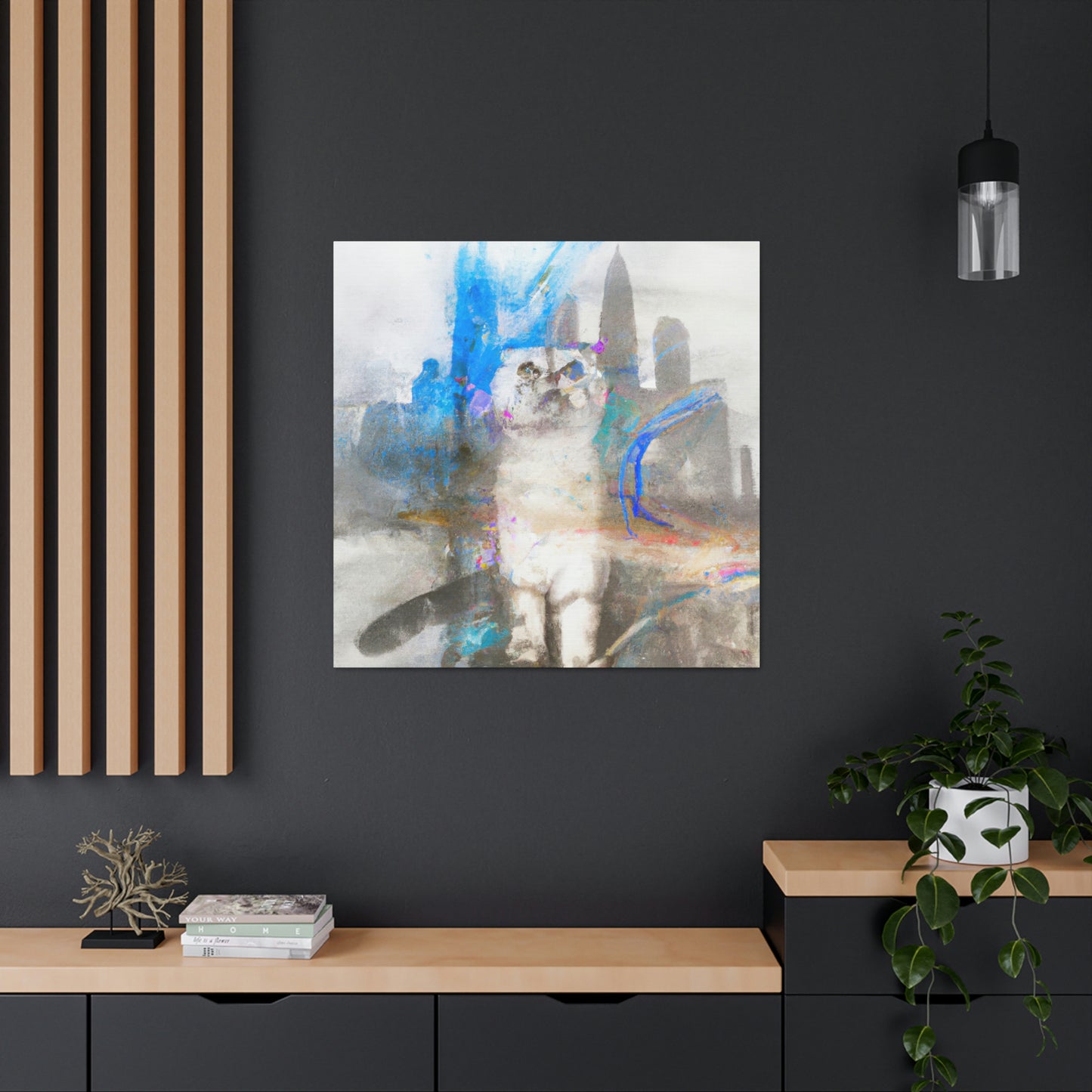 "Scottish Fold Dreamscape" - Canvas