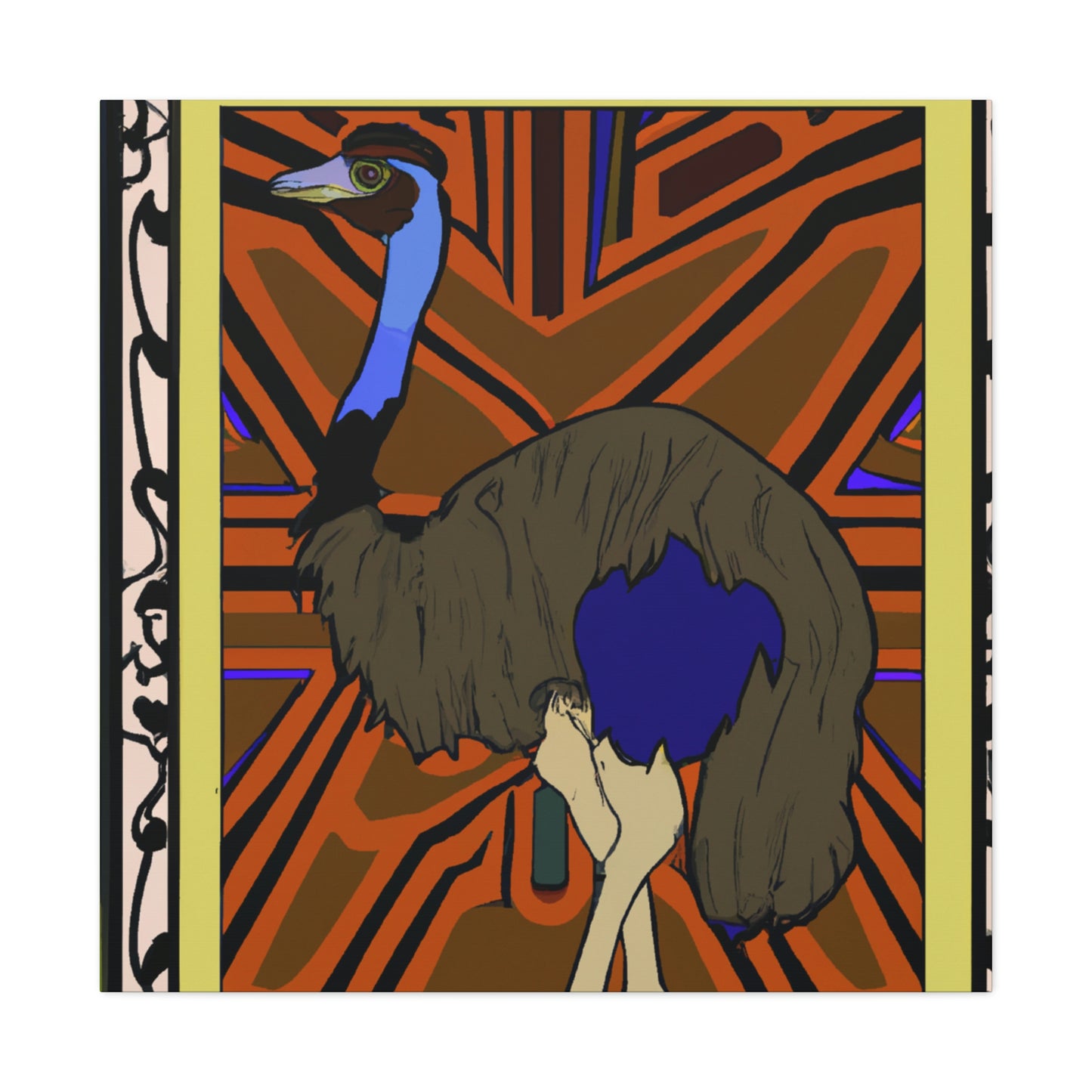 "Emerging Emu Artwork" - Canvas