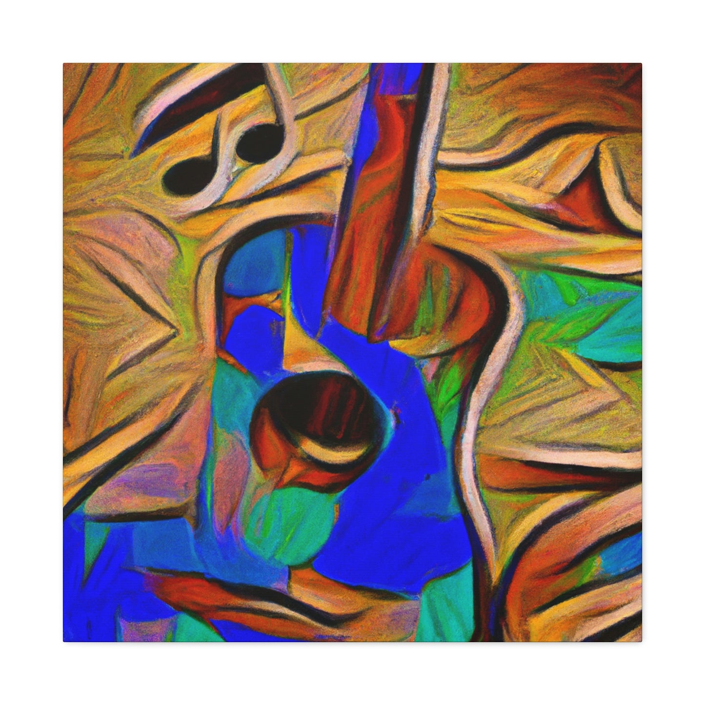 "Acoustic Guitar Resonance" - Canvas