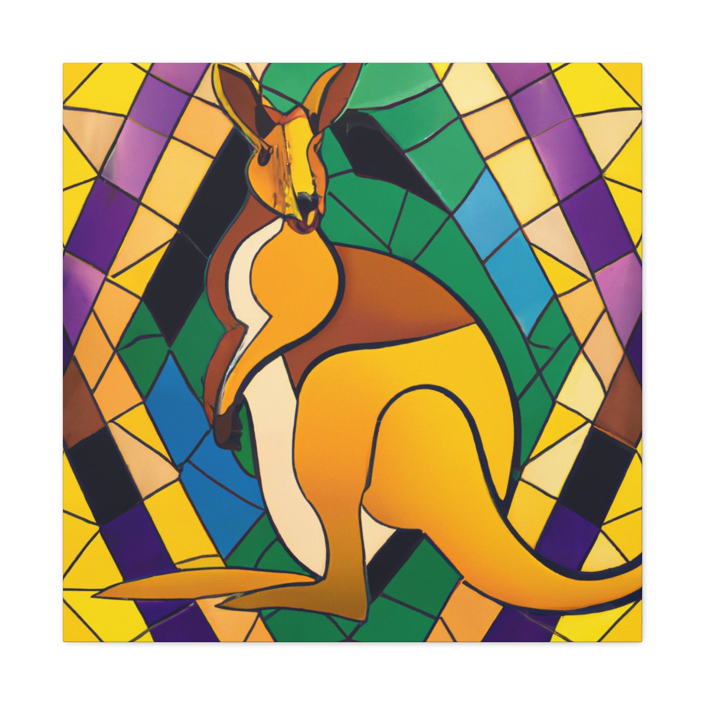 "Wallaby in Regalia" - Canvas