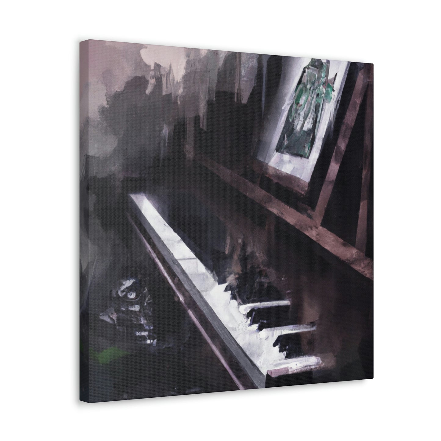 Piano in Reflection - Canvas