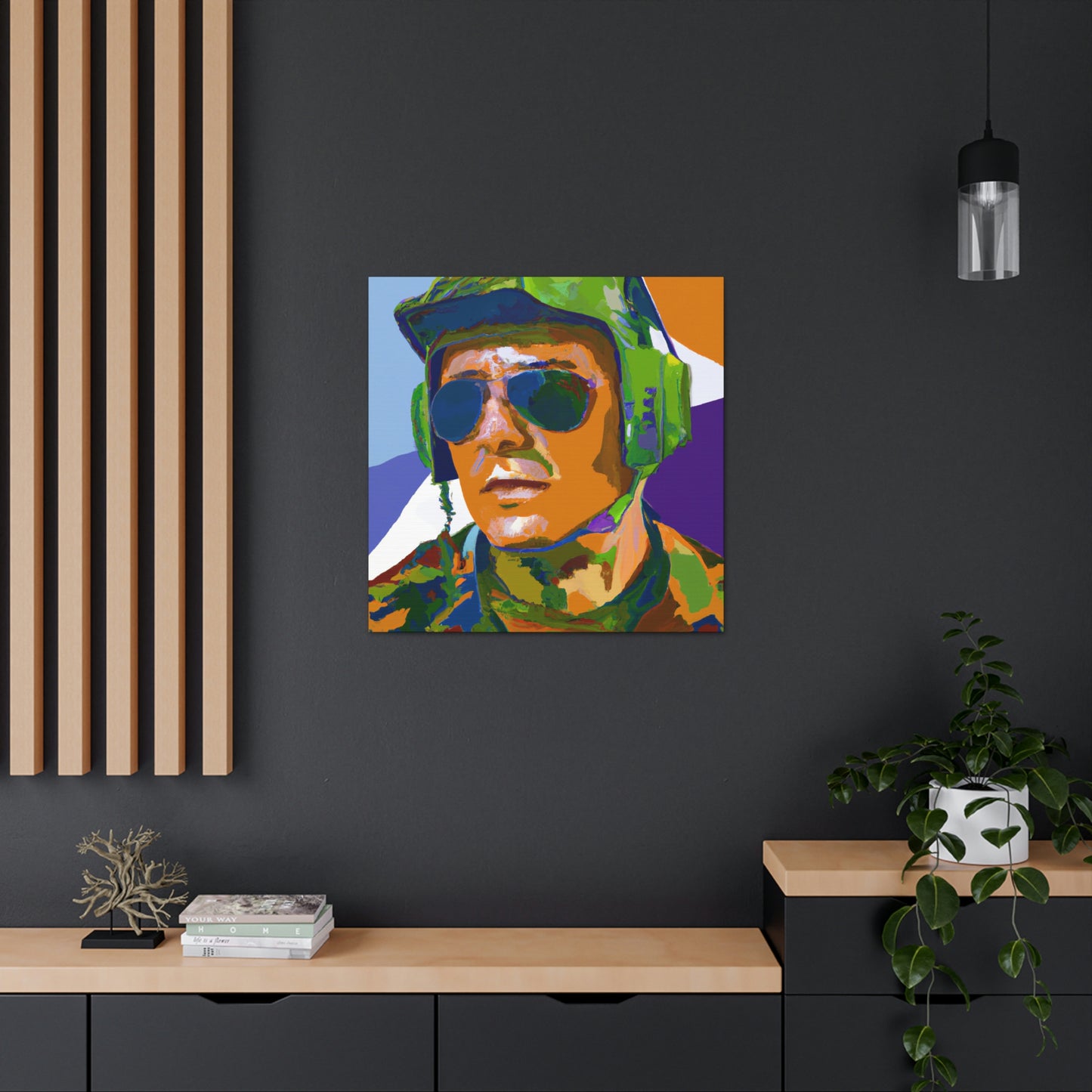 Pilot in Pop Art - Canvas