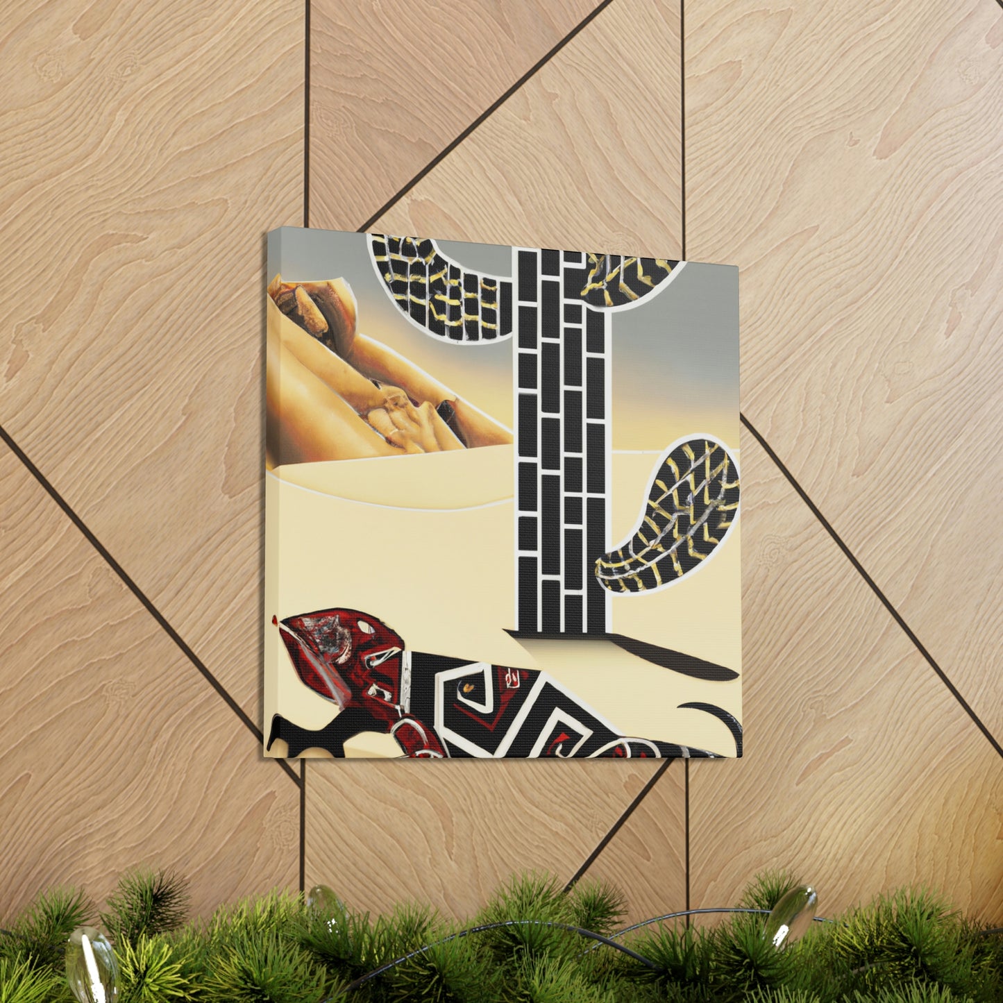 "Gila Monster Glittering Dream" - Canvas