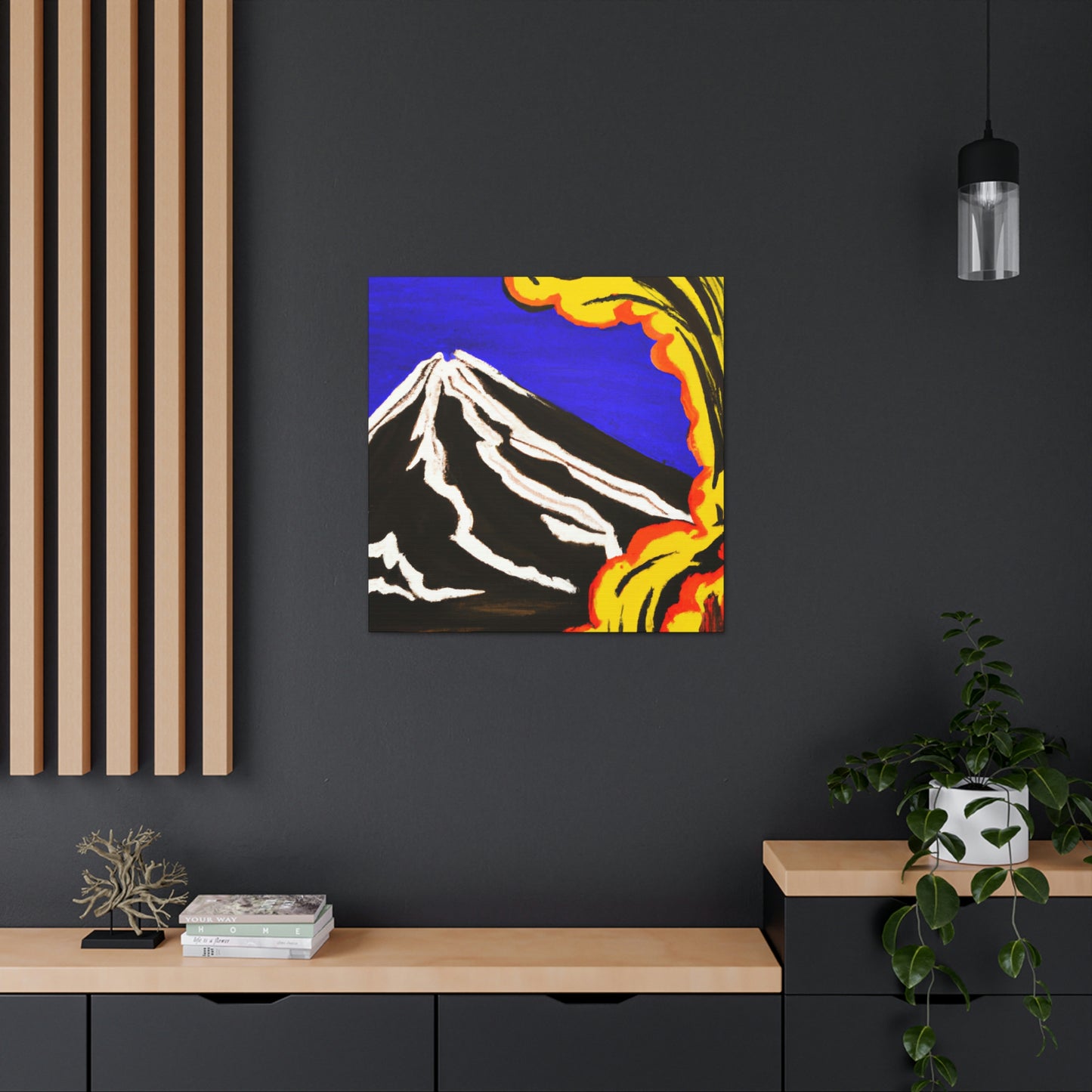 "Volcano On Fire!" - Canvas