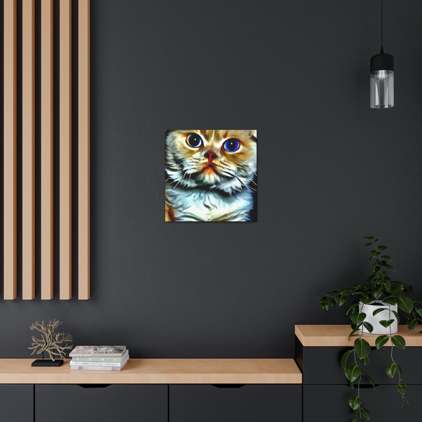 Feline Furry Enchantment - Canvas