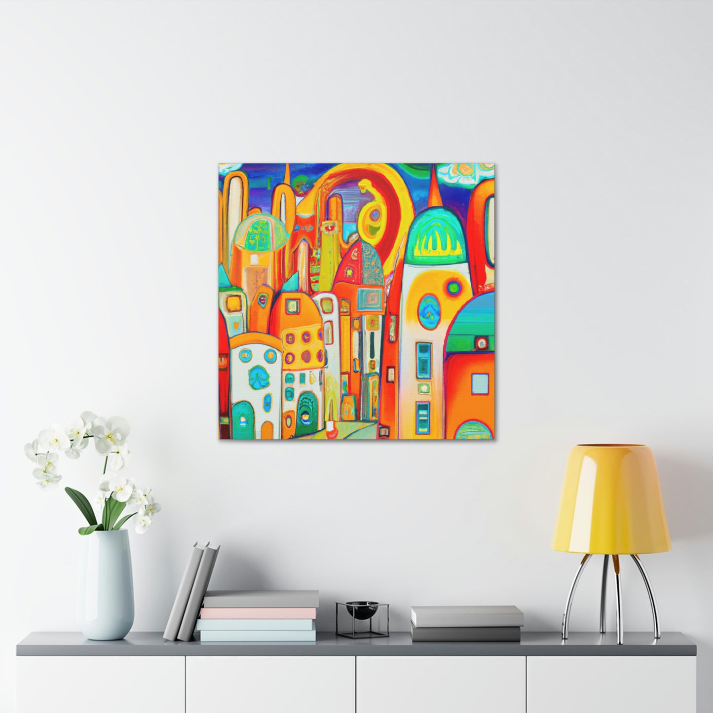 "Modern Nouveau Sunrise" - Canvas