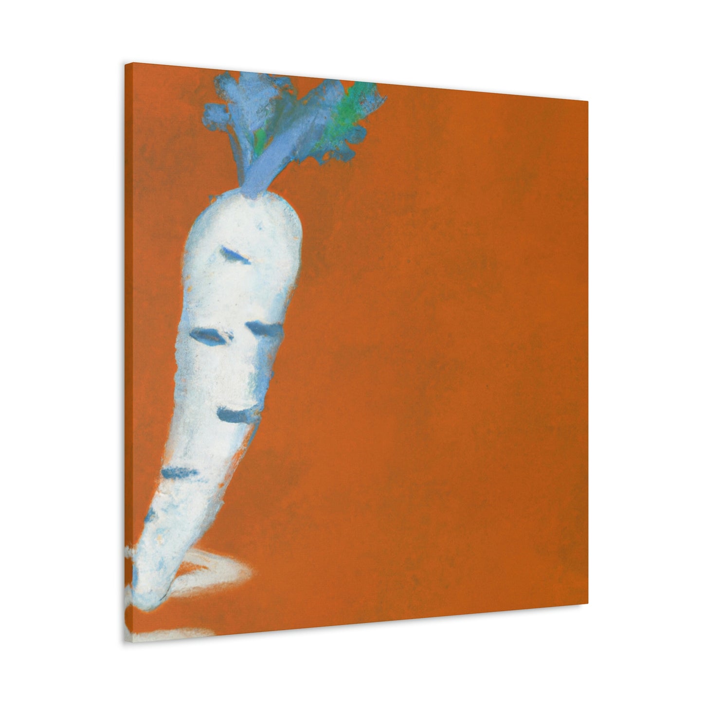 "Carrot: Minimalist Reflection" - Canvas