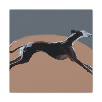 "Greyhound Minimalism Portrait" - Canvas