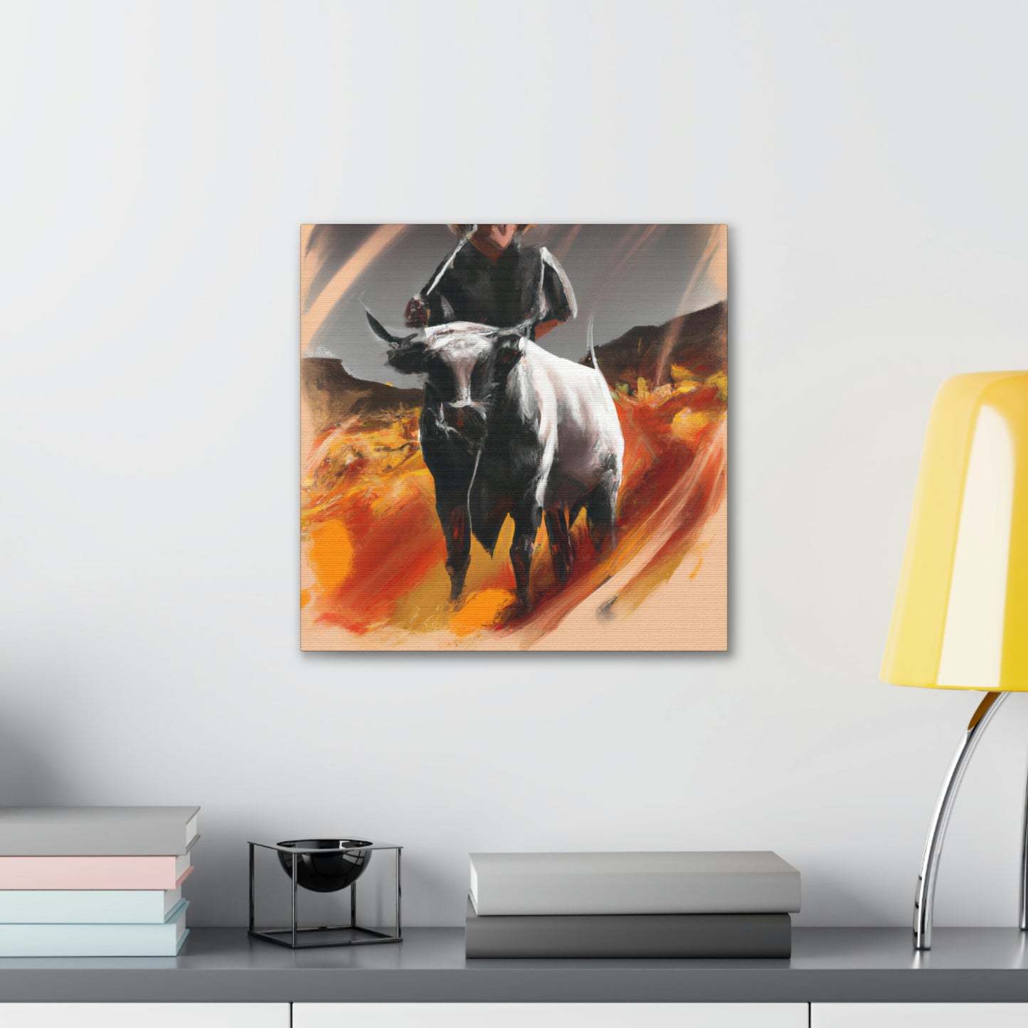 Cattle Branding Landscape - Canvas