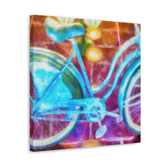 "Riding in Style: Bike" - Canvas