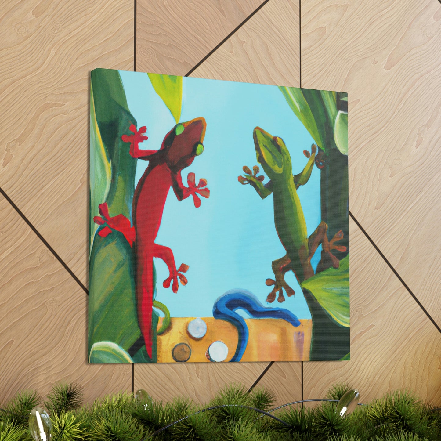 "Geckos on Canvas" - Canvas