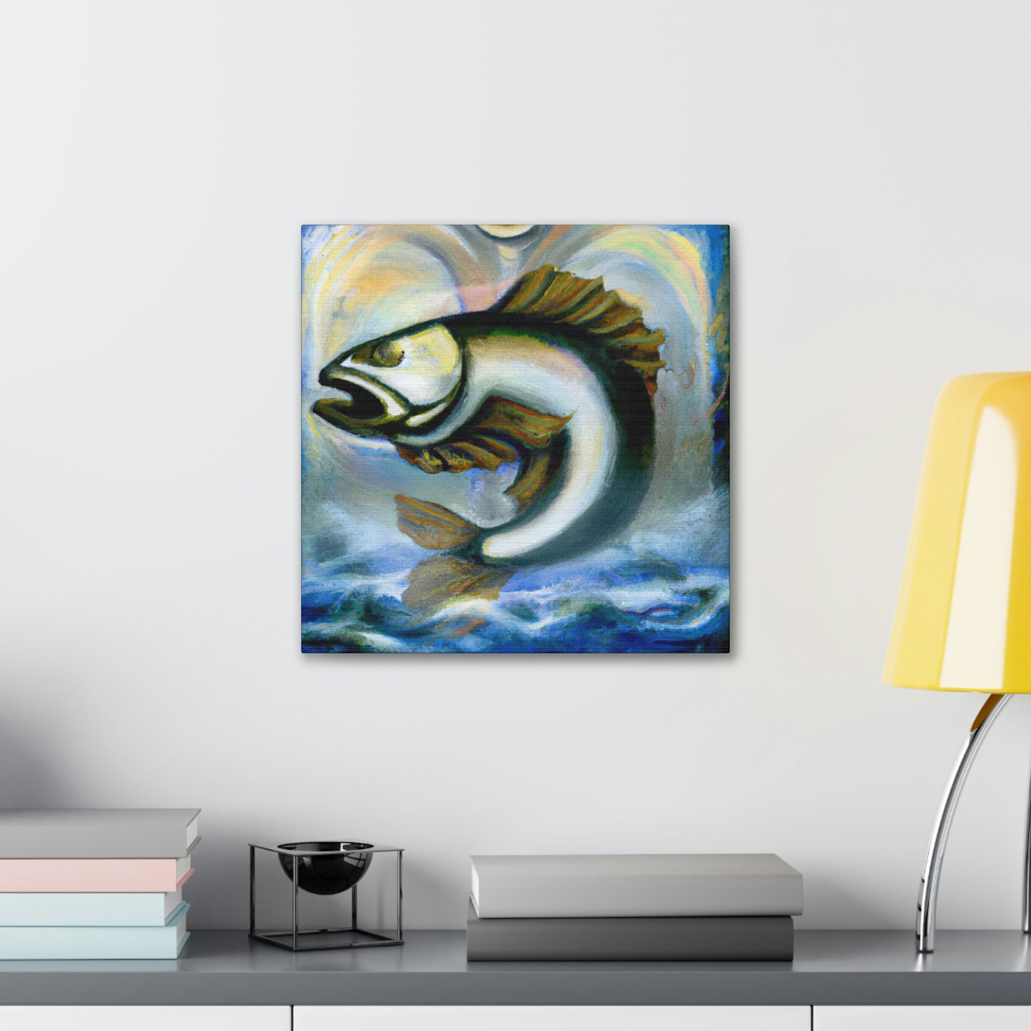 Walleye in Art Deco - Canvas