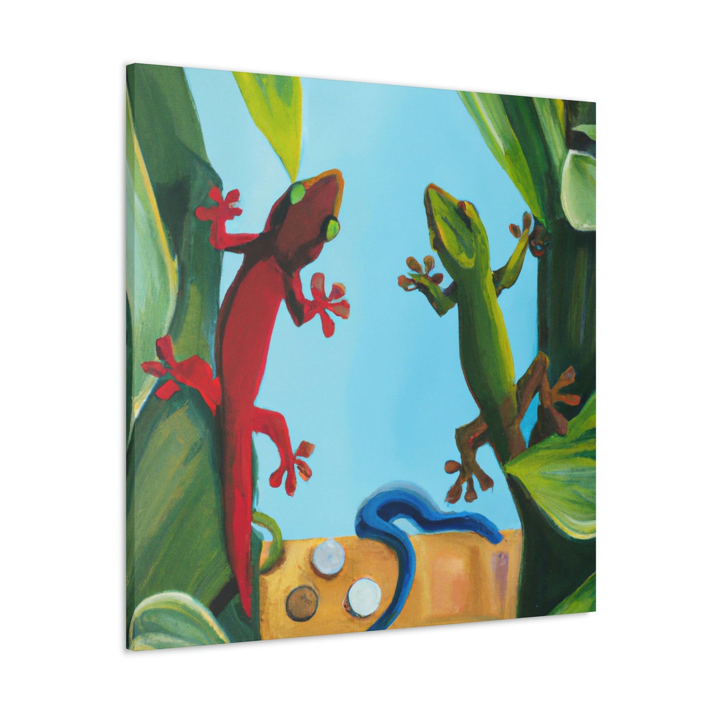 "Geckos on Canvas" - Canvas