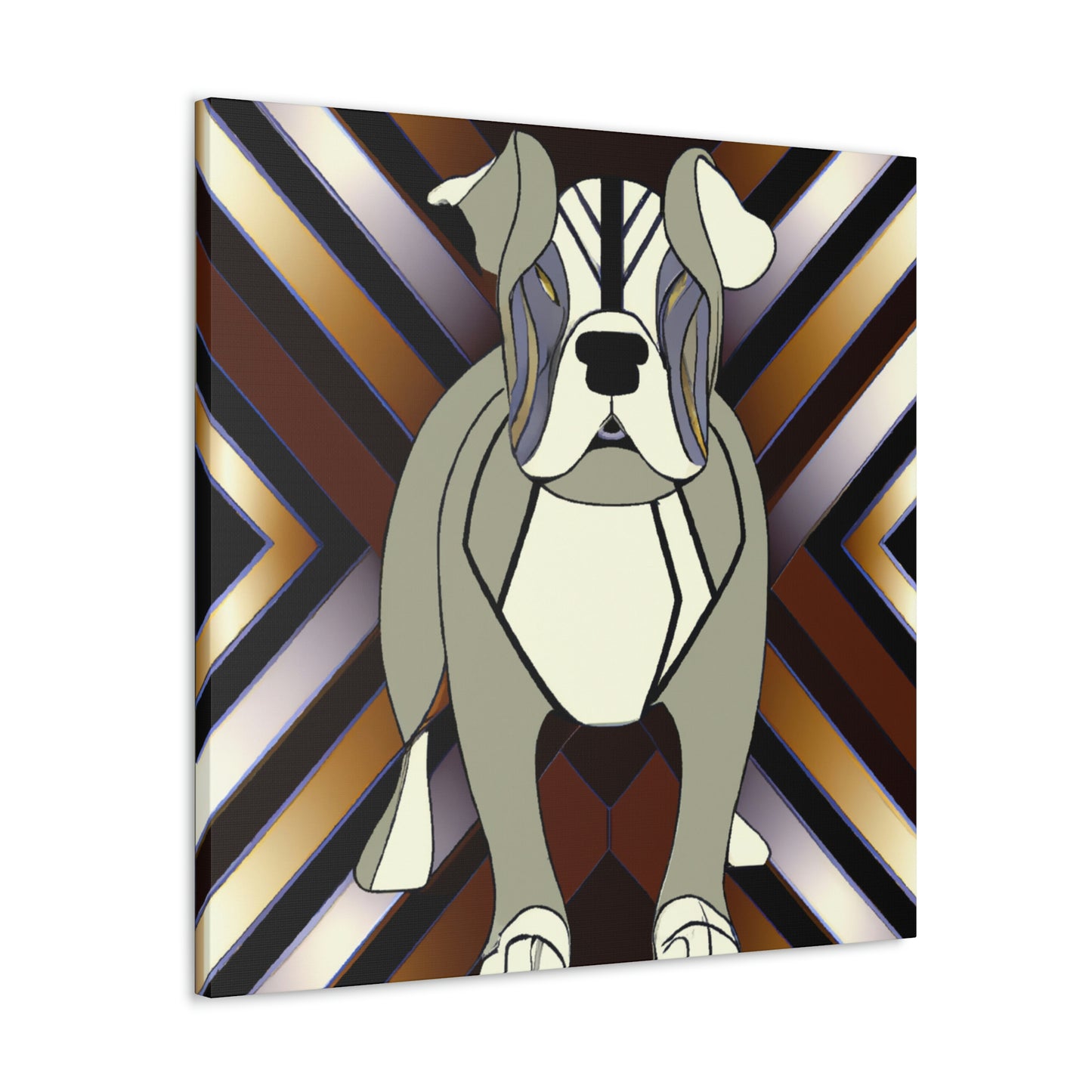 "Bold Bulldog Blooms" - Canvas