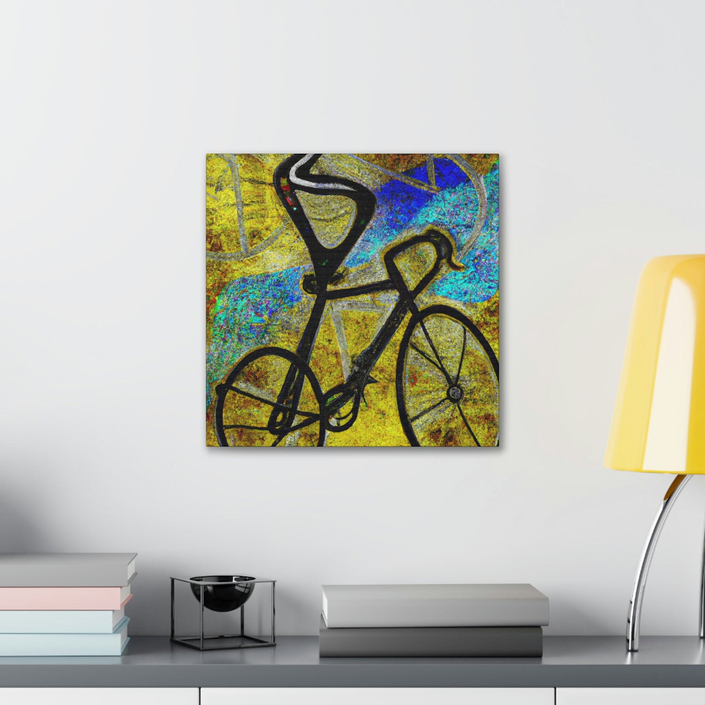 "Biking The Open Road" - Canvas