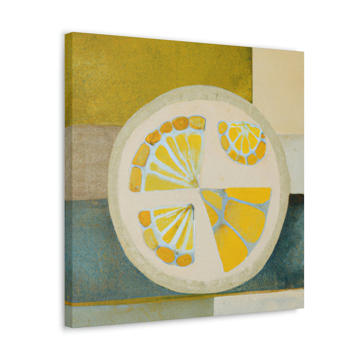 Lemons in Art Deco - Canvas