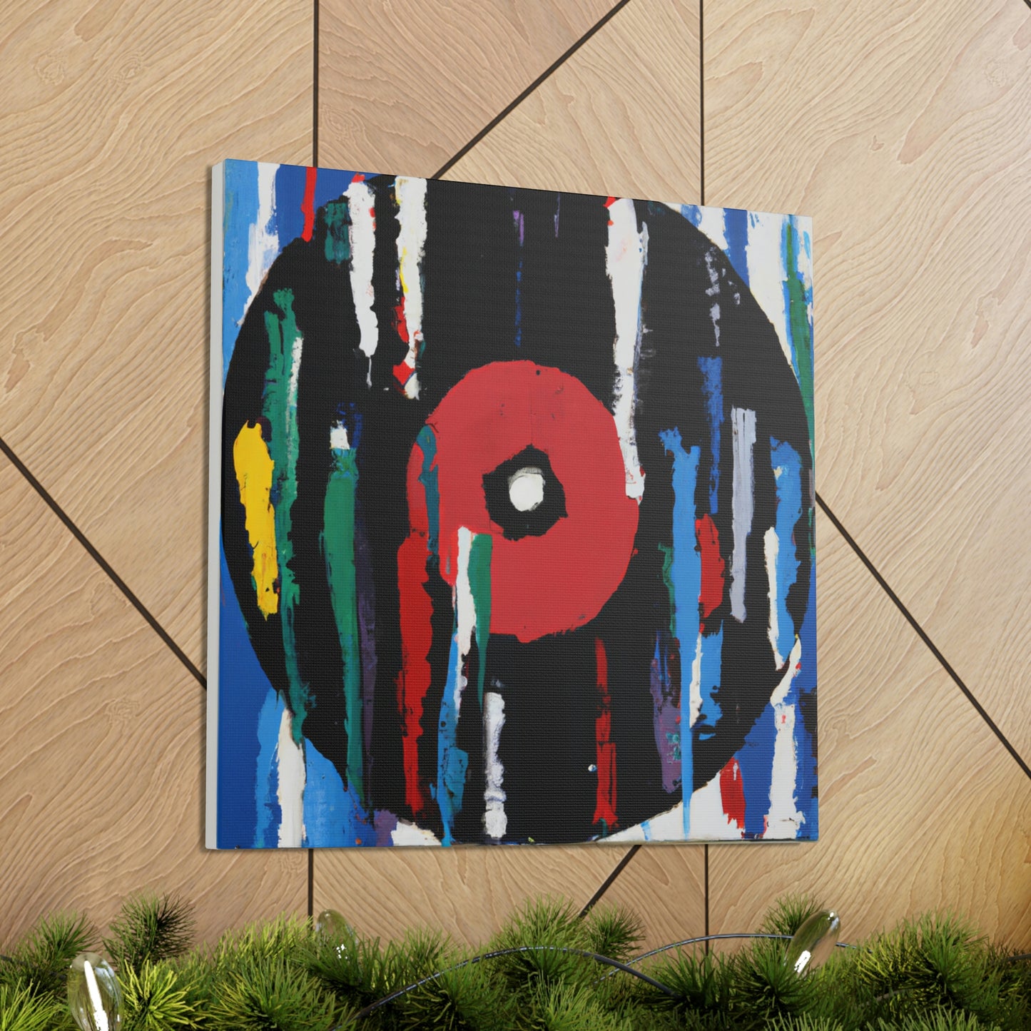 Spinning Vinyl Expressionism - Canvas