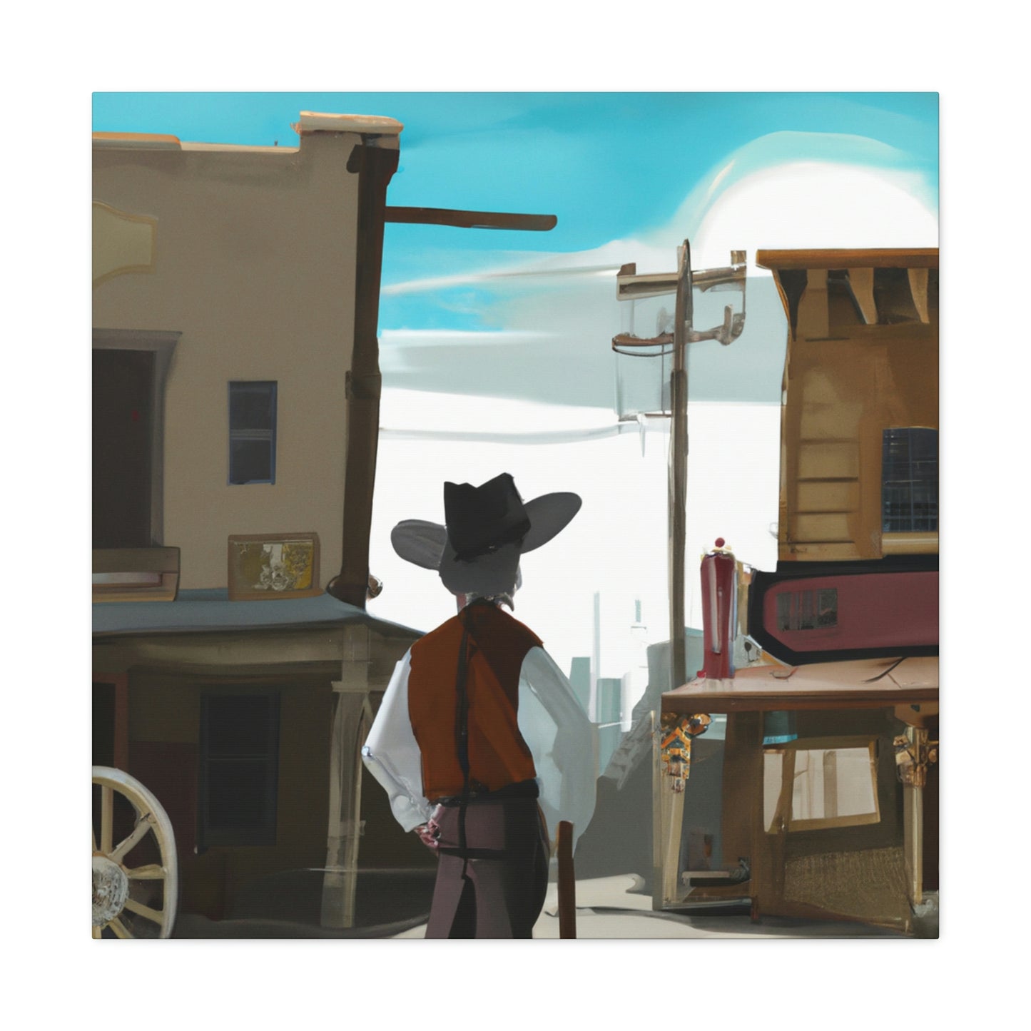 Old West Memories. - Canvas