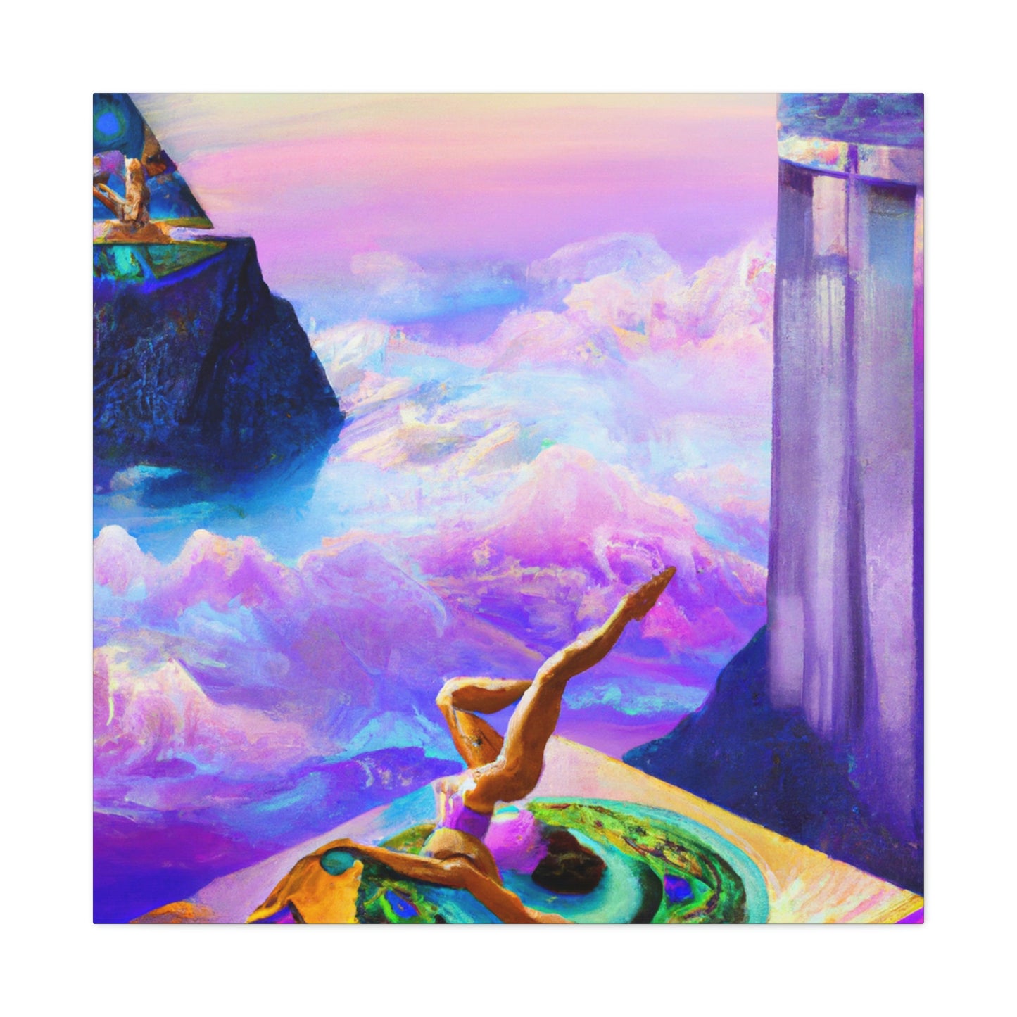 Yoga in Surrealism - Canvas