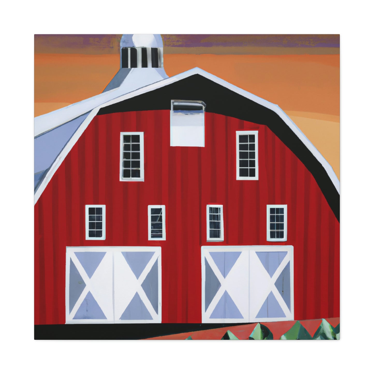 "The Gleaming Barnscape" - Canvas