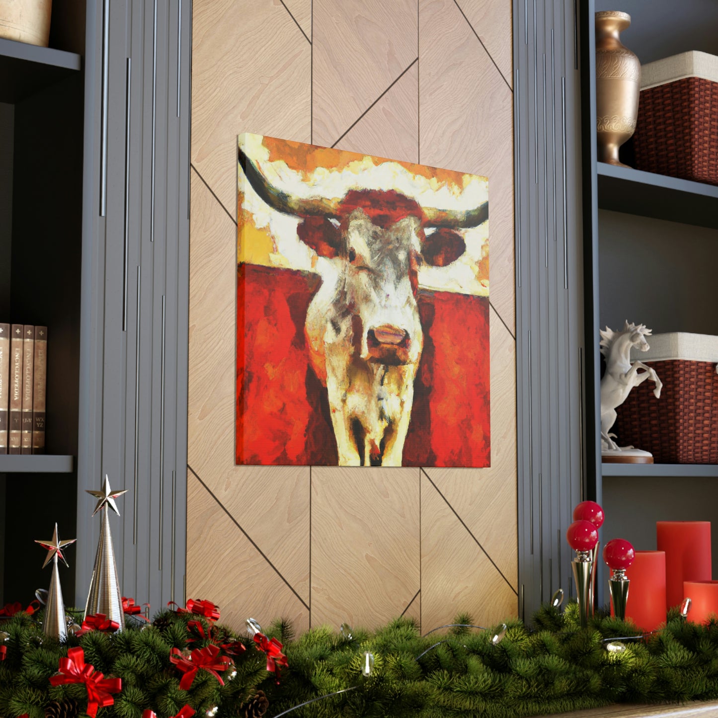 "Texas Longhorn Majesty" - Canvas