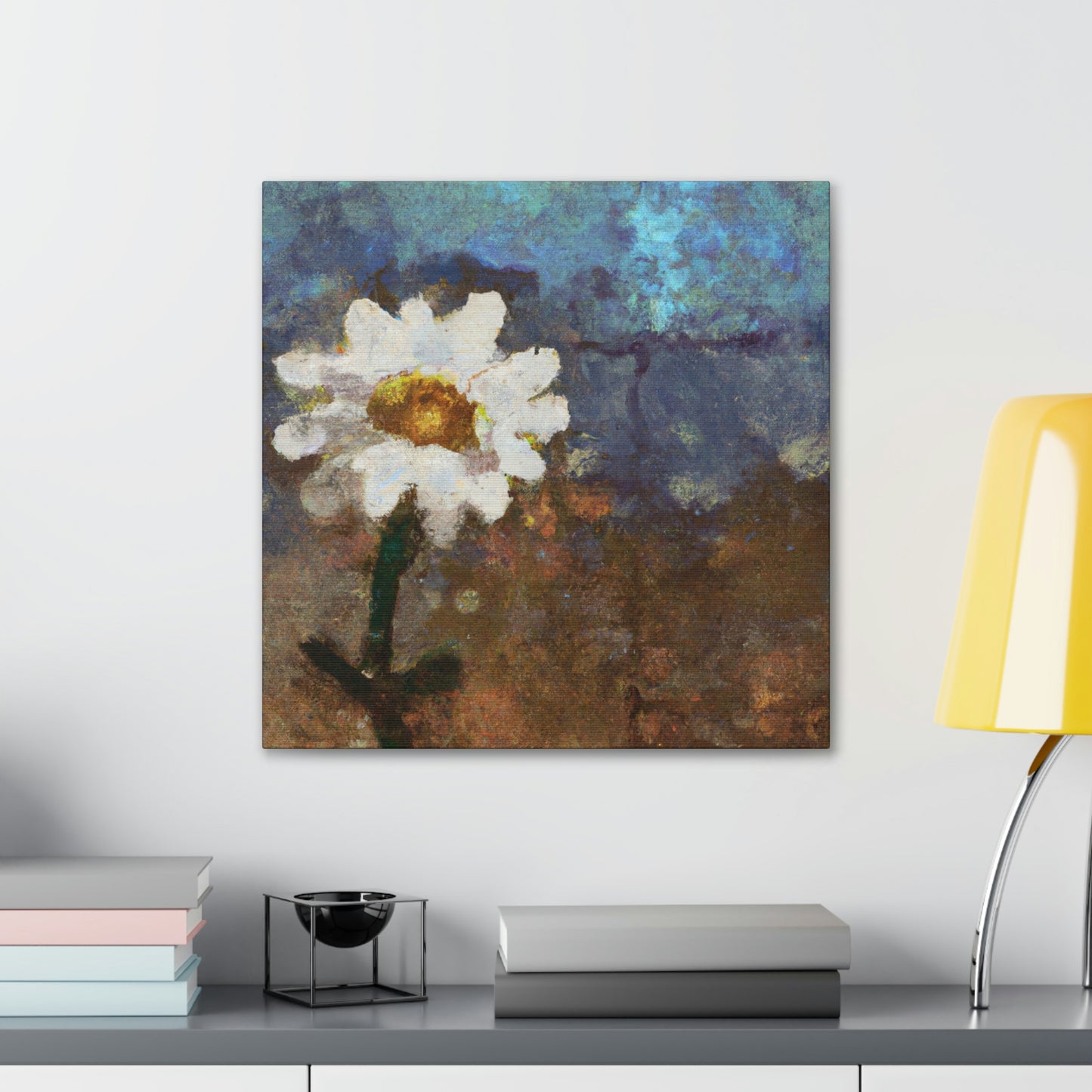 Daisy in Digital Bloom - Canvas