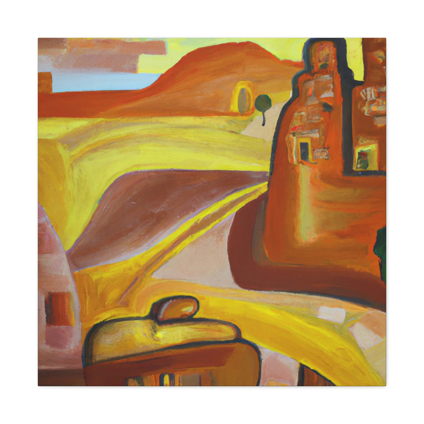 Desert in Expressionism - Canvas