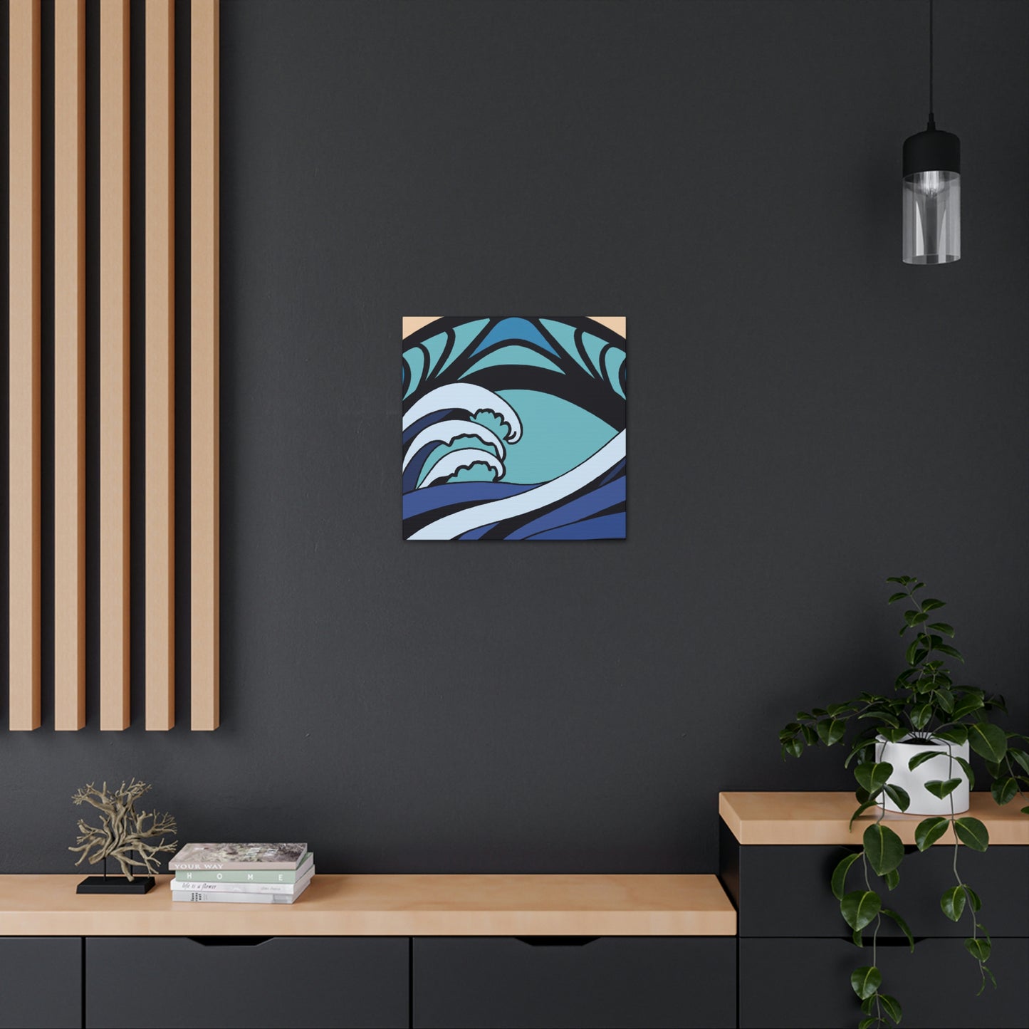 "Waves of Blue Luxury" - Canvas