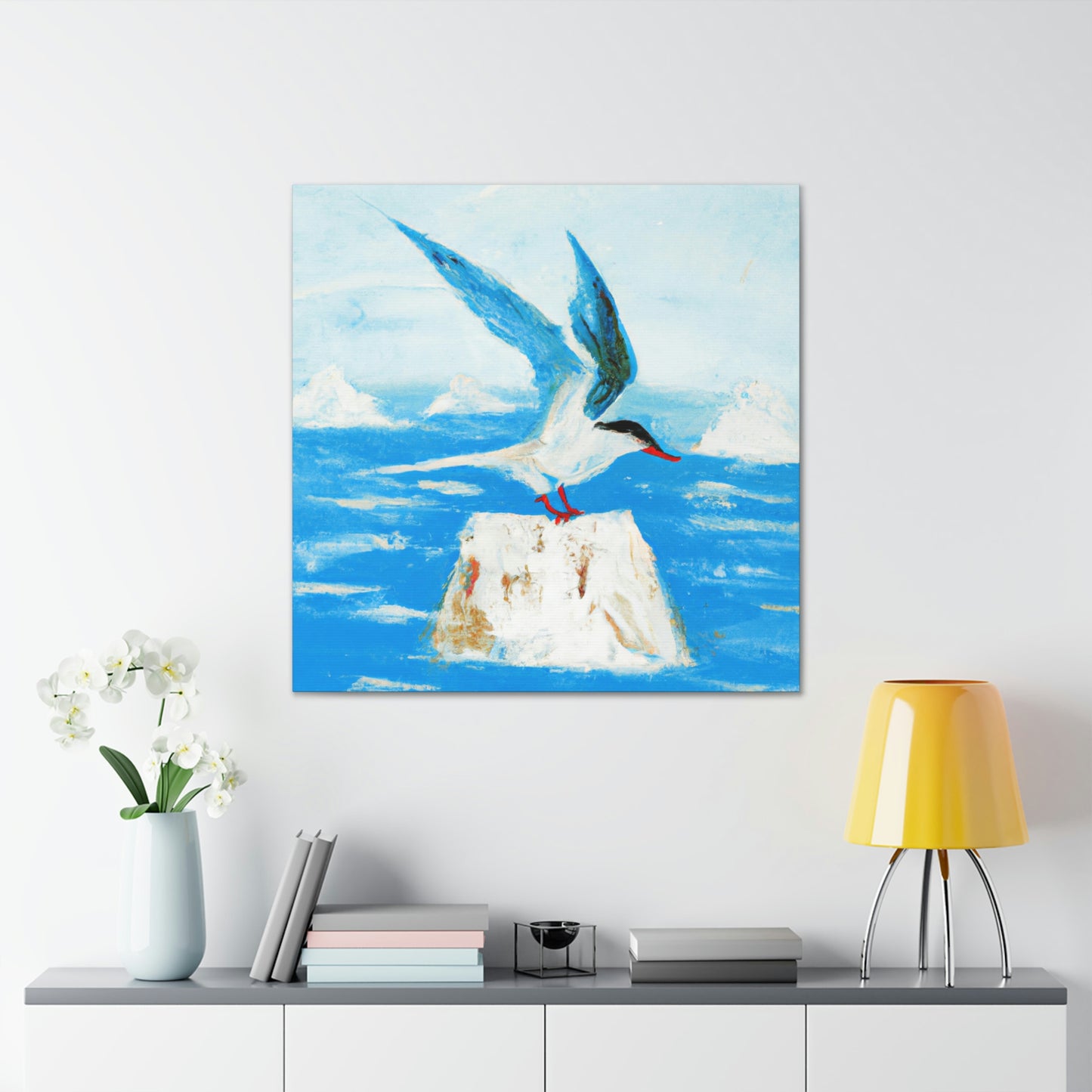 Terns in Serene Flight - Canvas