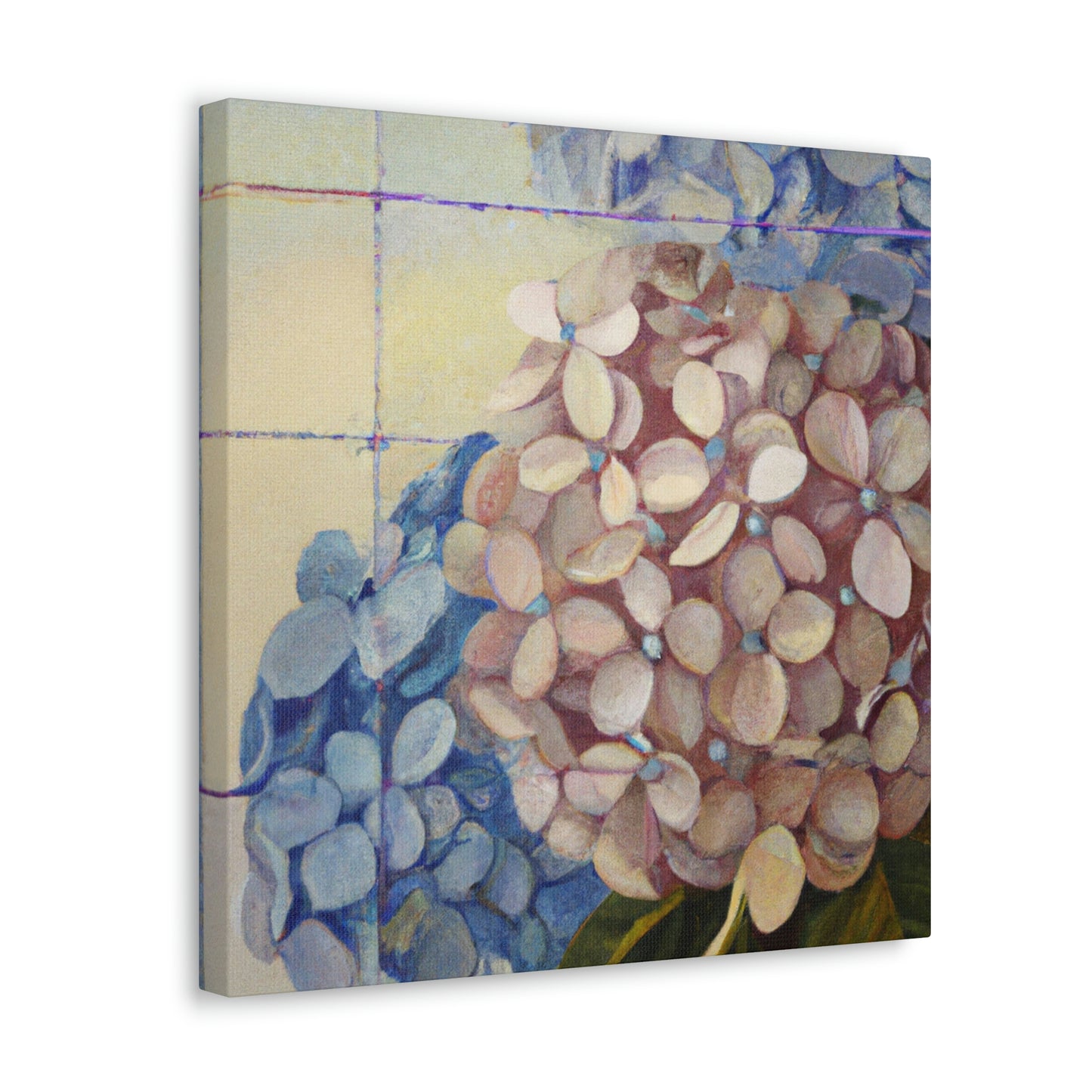 "Lush Deco Hydrangeas" - Canvas