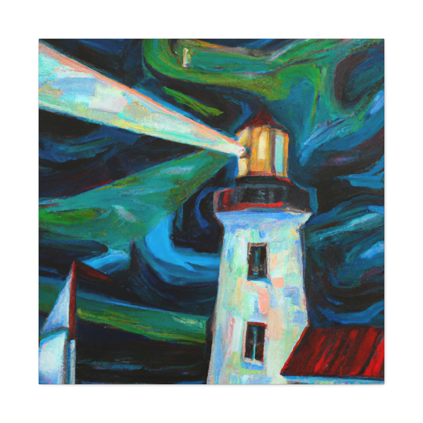 "Lighthouse on the Shore" - Canvas