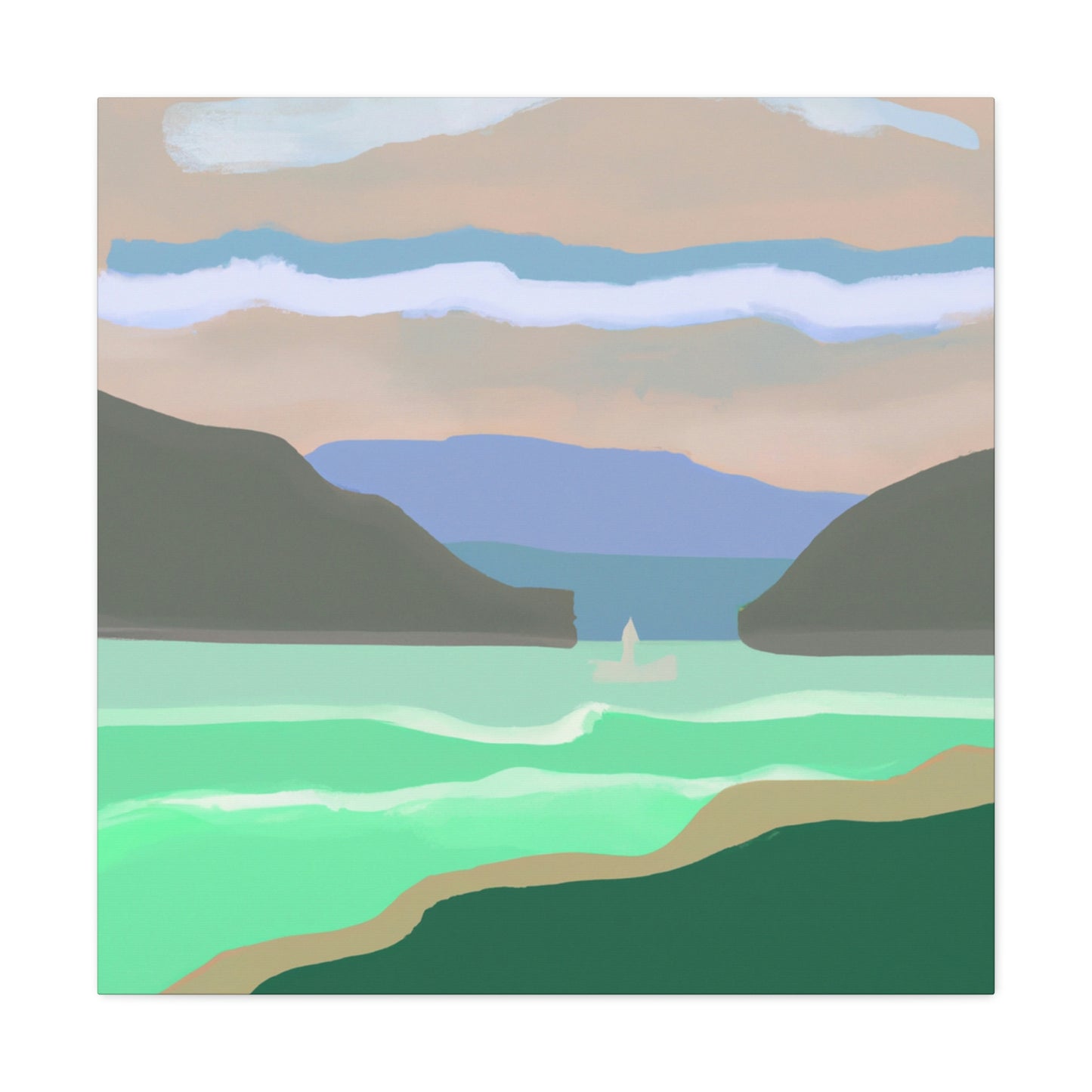 "Bay of Minimalism" - Canvas